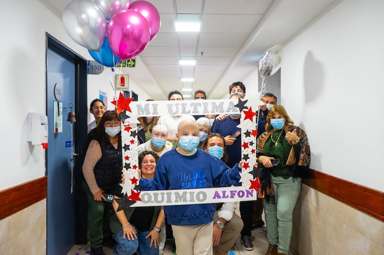 Momento del alta de Anfonsina.