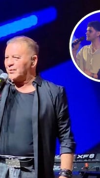 Momento emotivo: Toro Quevedo cantó por primera vez con su hijo en su aniversario