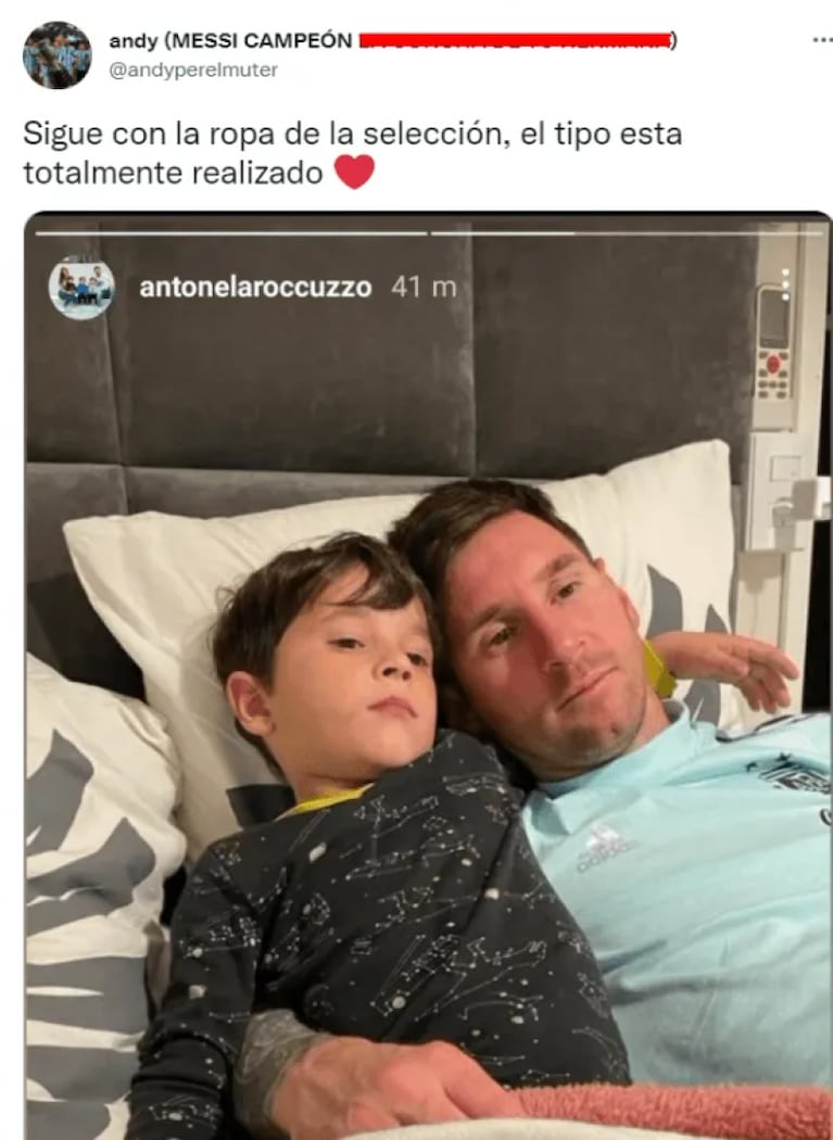 Momento único en la intimidad de Messi: la foto que compartió Antonela