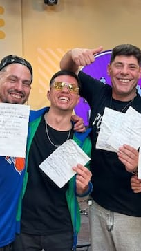 Monada y Marcos Bainotti escribieron en vivo la tercera canción del álbum de los hermanos Ninci