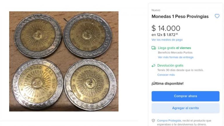 Monedas "Provingias" de $1: la verdad sobre su valor y los supuestos $15 mil