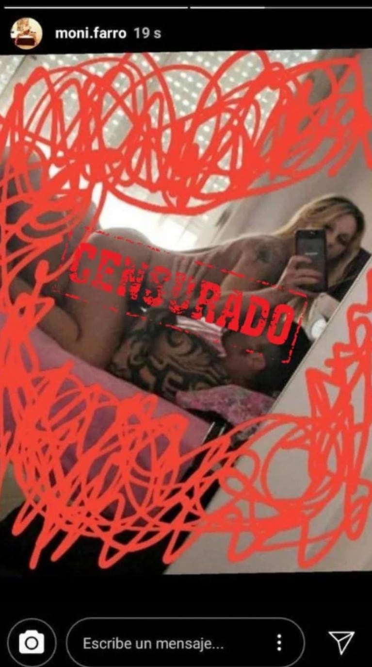 Mónica Farro publicó una foto teniendo sexo, recapacitó y la borró