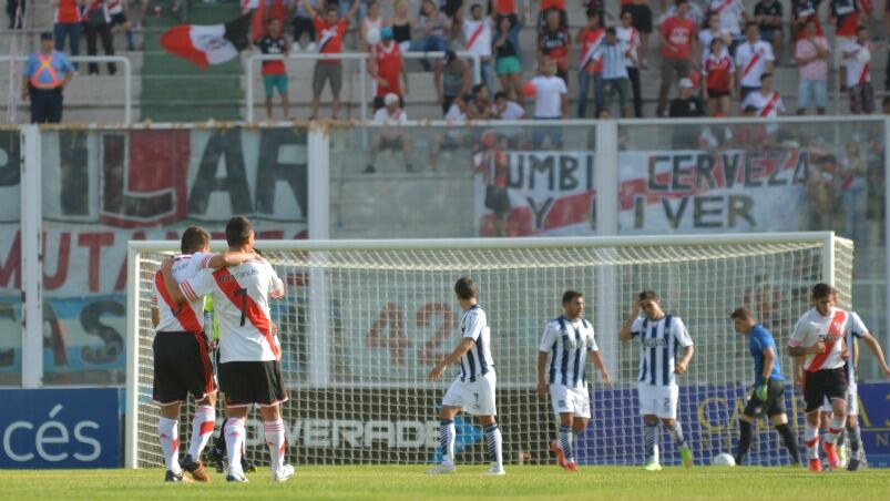 Montiel puso a River arriba a los 6 minutos.  Foto: Lucio Casalla.