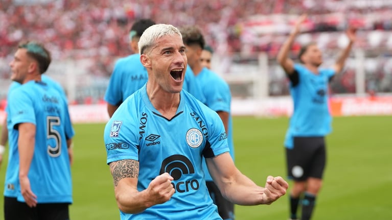 Morales, una de las grandes figuras en el histórico título de Belgrano en el Kempes.