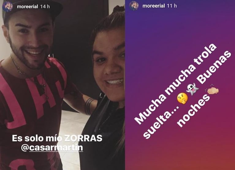 More Rial, muy acaramelada con su novio... ¿En la cama de Jorge?