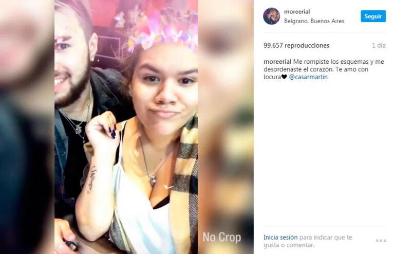 More Rial y su novio cordobés se tatuaron sus nombres