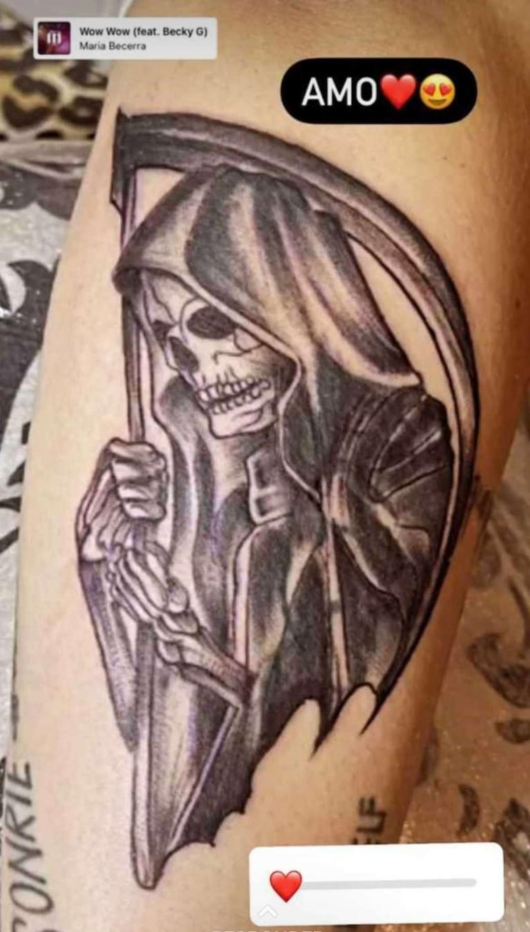 Morena Rial se hizo varios tatuajes: uno de ellos es el de San la Muerte