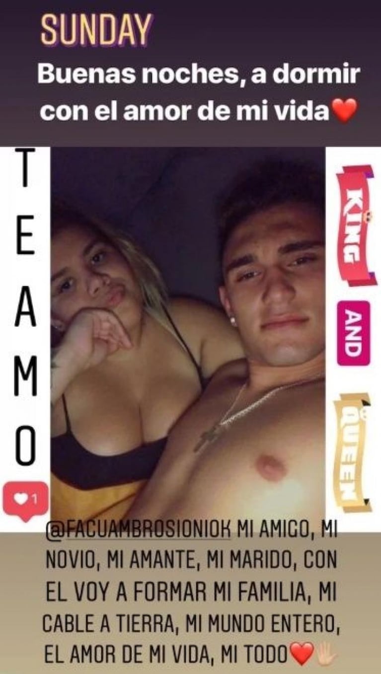 Morena Rial y la foto súper hot con su novio