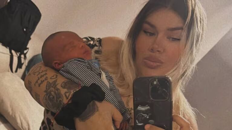 Morena se reencontró con su bebé de cuatro meses. (Foto: Instagram/@moreerial)