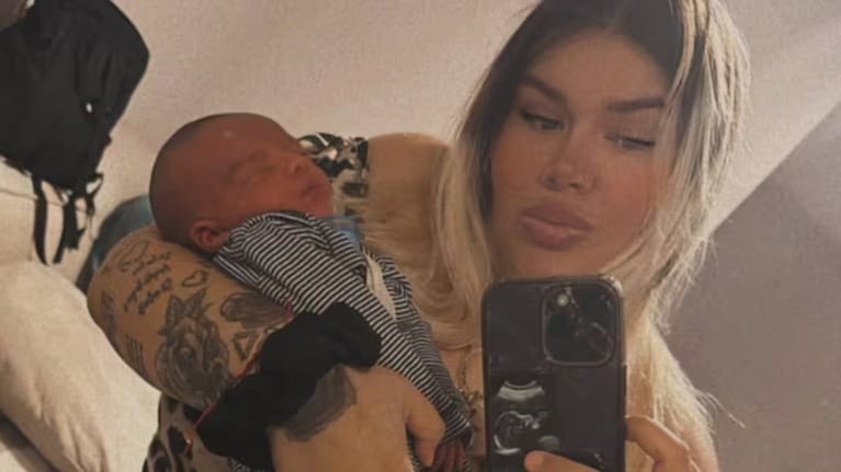 Morena se reencontró con su bebé de cuatro meses. (Foto: Instagram/@moreerial)