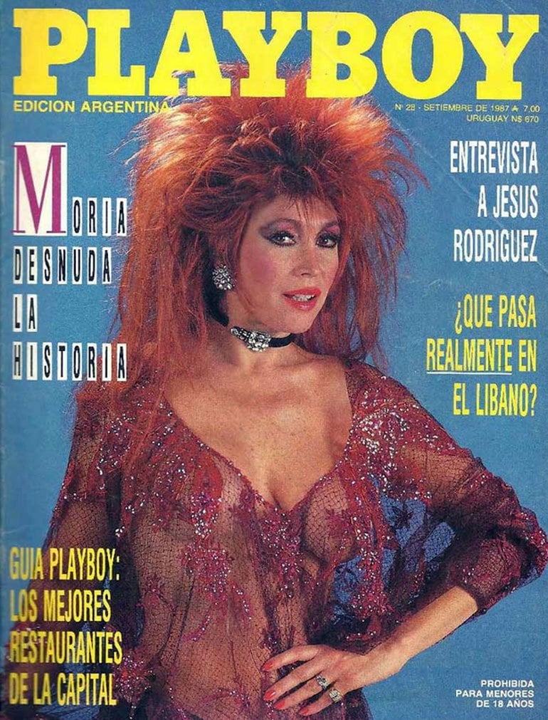 Moria Casán, tapa de Playboy.