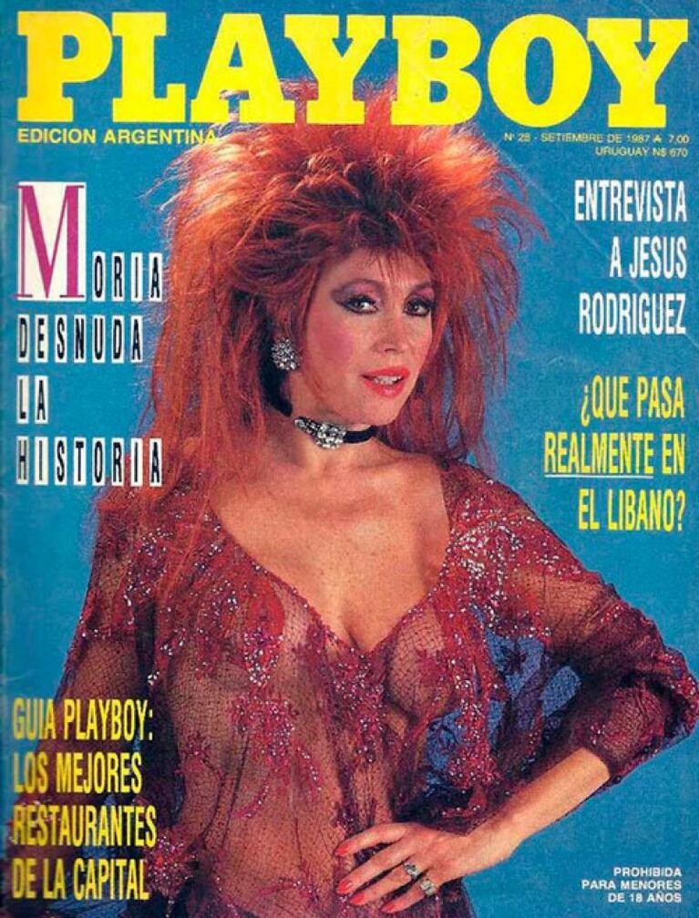 Moria Casán volvió a la tapa de Playboy