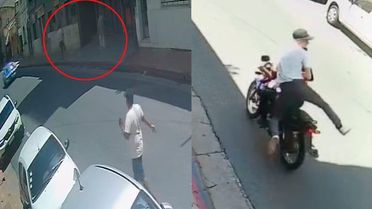 Motochoros asaltaron a una jubilada en pleno centro.