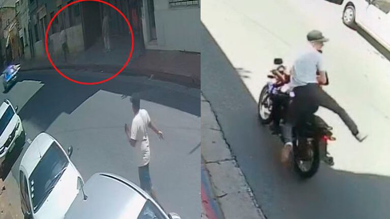 Motochoros asaltaron a una jubilada en pleno centro.