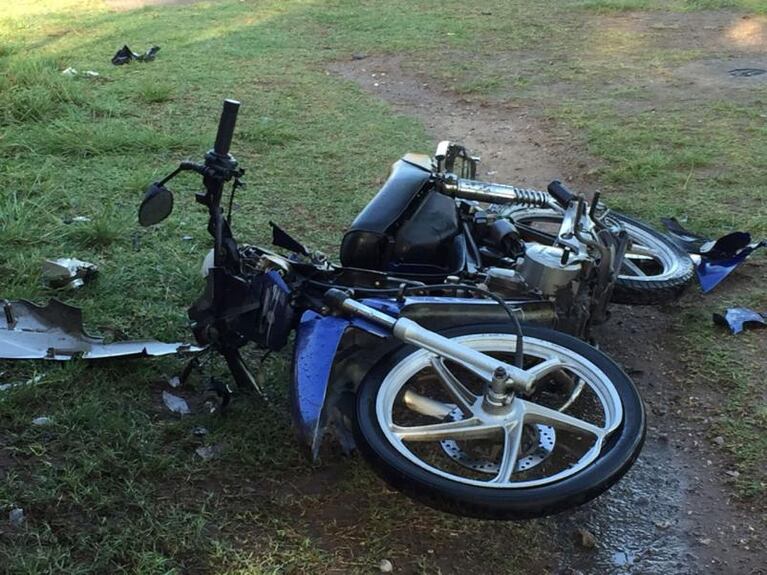 Motociclista chocó y murió en medio de la lluvia y el granizo