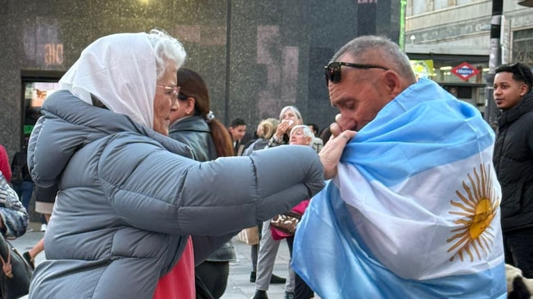 Movilización en Madrid a 50 años del Golpe Militar en Argentina.