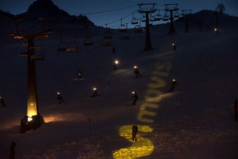 Movistar realizó los Movistar Ski Night, los eventos más innovadores de la temporada