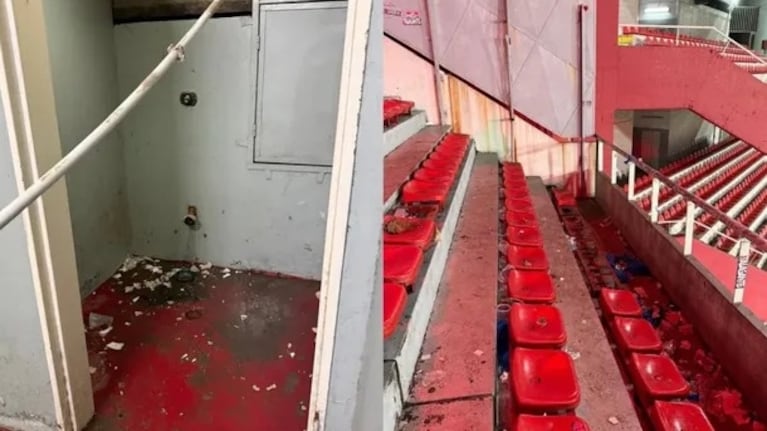 Muchos baños quedaron directamente sin inodoros luego de los incidentes.
