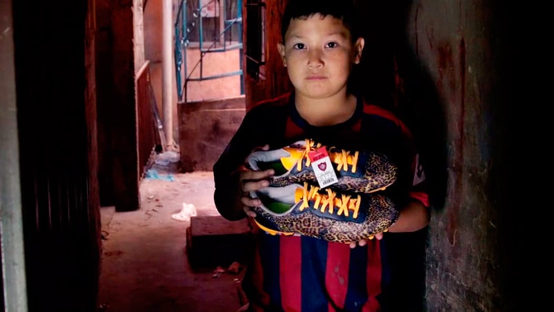 Muchos chicos participaron del documental "Descolgá los botines".