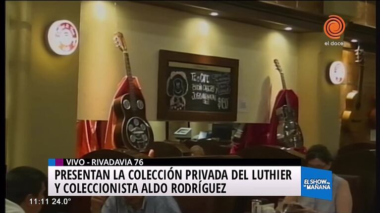 Muestra de instrumentos musicales en el centro