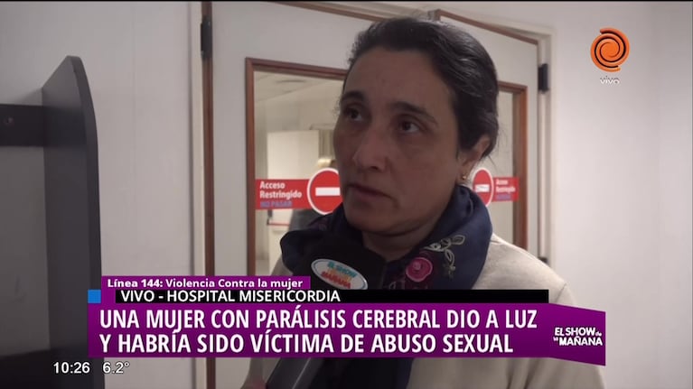 Mujer con parálisis cerebral dio a luz