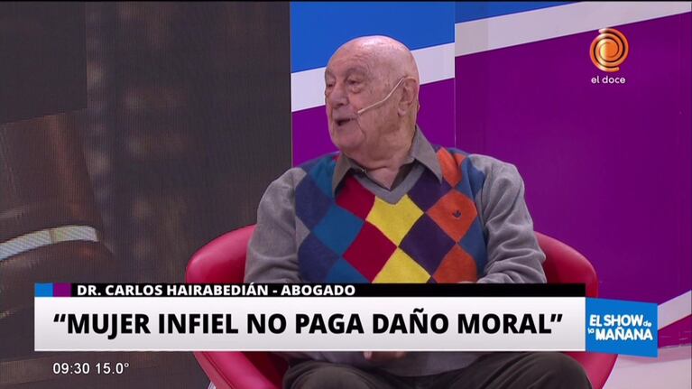 "Mujer infiel no paga daño moral"