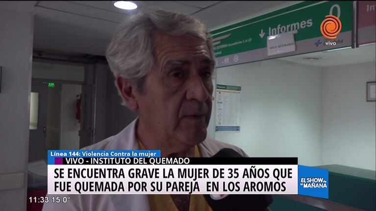 Mujer quemada por su pareja lucha por su vida