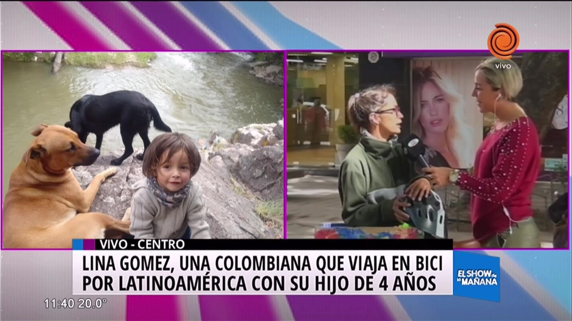 Mujer viaja por Latinoamérica junto a su hijo