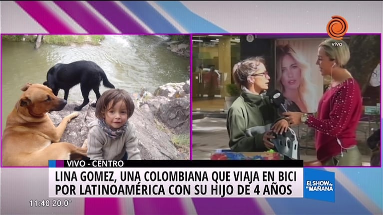 Mujer viaja por Latinoamérica junto a su hijo
