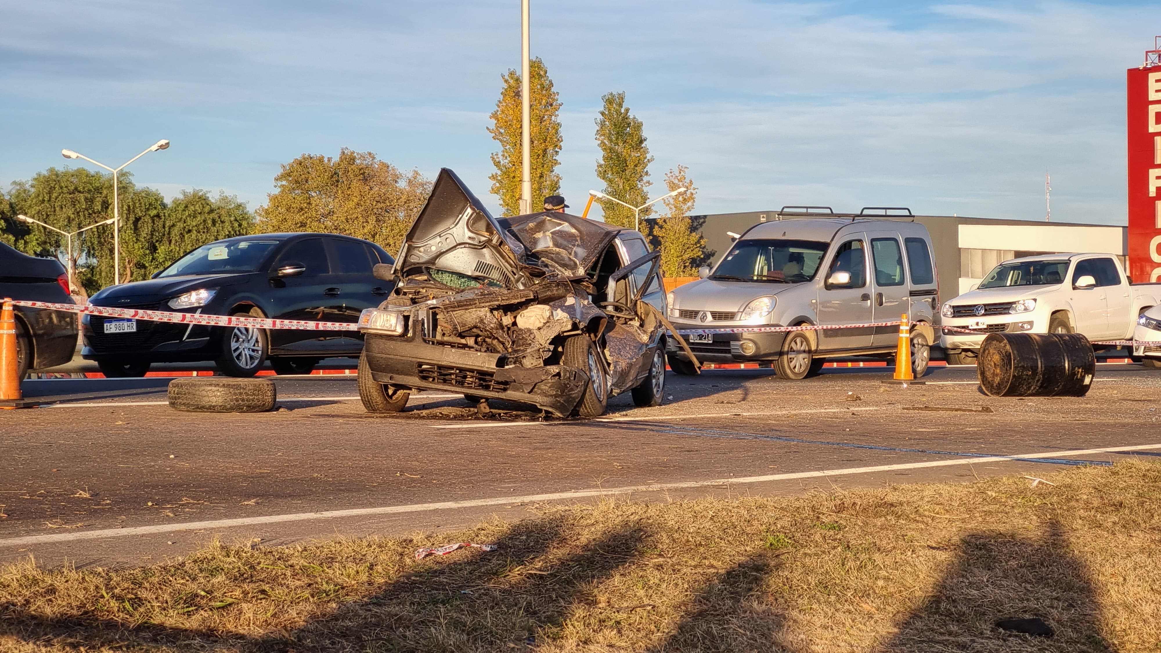 Múltiple y fatal accidente en avenida Circunvalación.