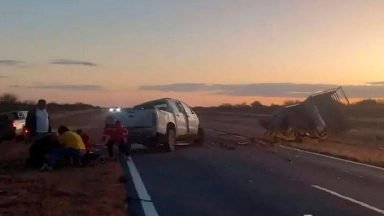 Murieron dos hombres que chocaron de frente con sus camionetas