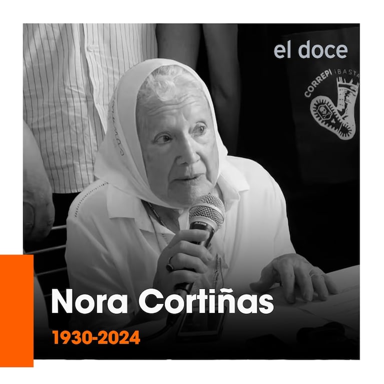 Murió a los 94 años Nora Cortiñas, una de las fundadoras de Madres de Plaza de Mayo