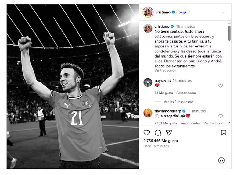 Murió en un accidente Diogo Jota, delantero estrella de Liverpool y la Selección de Portugal