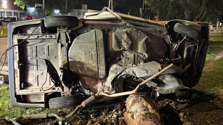 Murió un joven de 22 años que chocó contra un poste y se dio vuelta en Córdoba