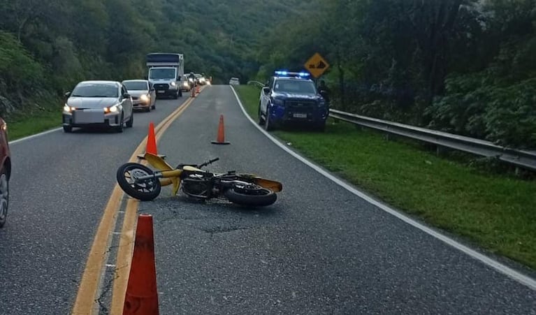 Murió un joven motociclista en cercanías a La Calera.