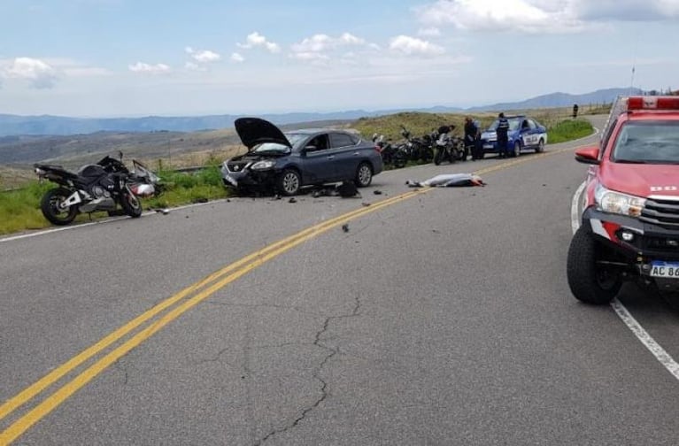Murió un motociclista en el viejo camino a Copina
