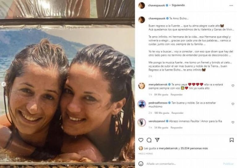 Murió una de las mejores amigas de Paula Chaves: las emotivas palabras que le dedicó