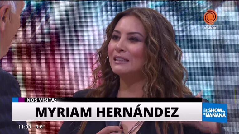 Myriam Hernández hizo un adelanto de su tour en el Show