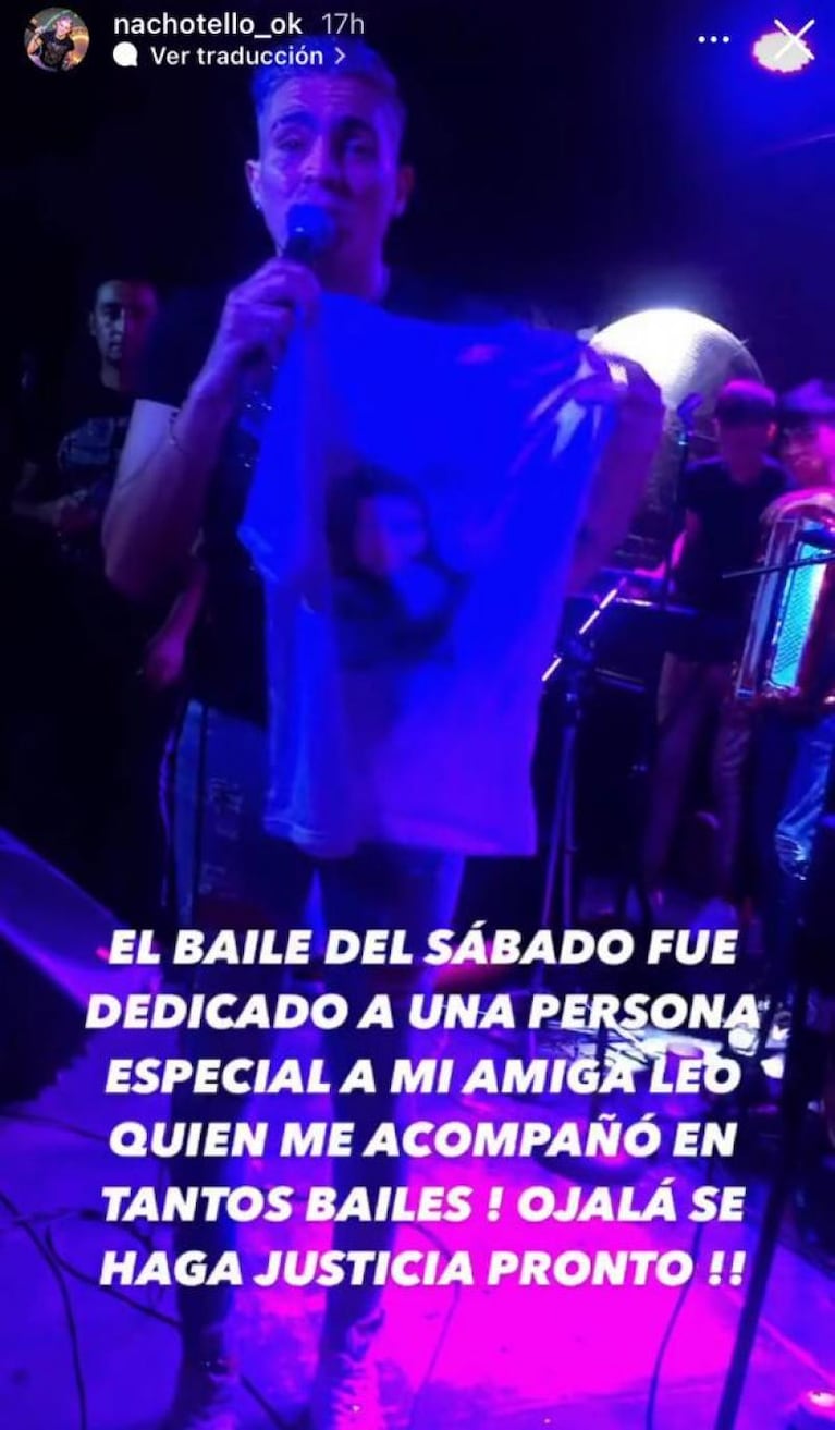 Nacho Tello le dedicó un tema a una fan víctima de femicidio