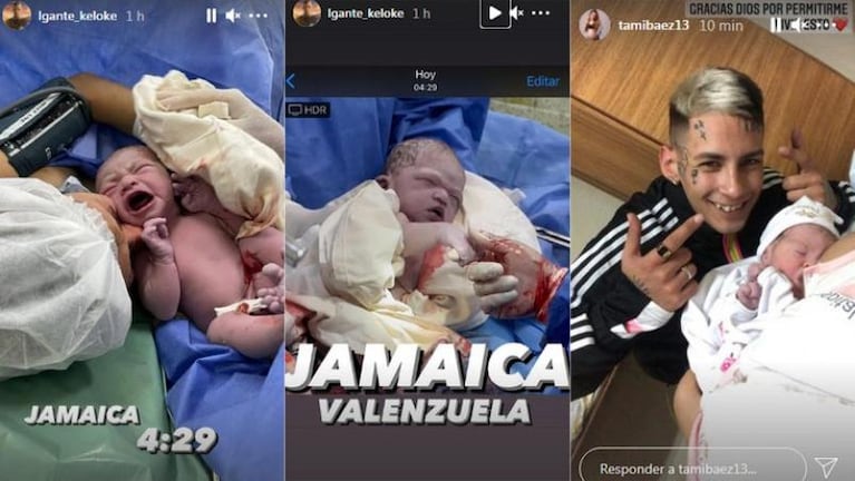 Nació Jamaica, la hija de L-Gante y mostró la primera foto