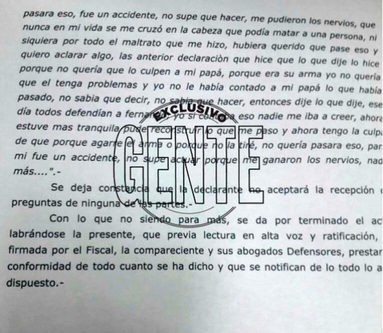 Nahir cambió su declaración: mató a Fernando por "accidente"