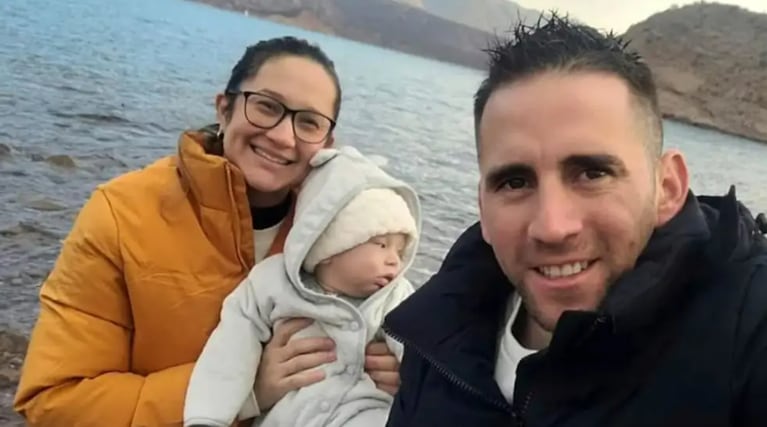 Nahuel Gallo llamó a su esposa mientras ella daba una entrevista.