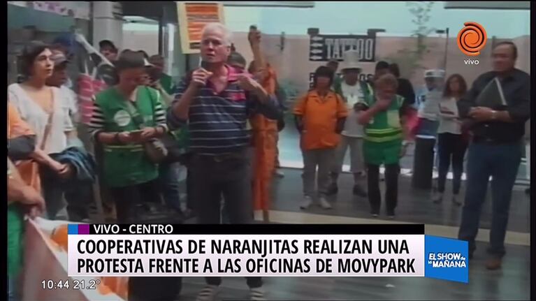 Naranjitas protestan en Movypark