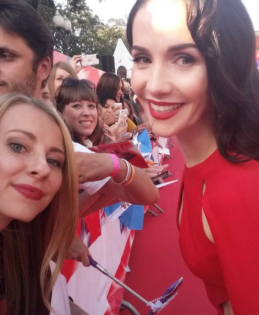 Natalia Oreiro deslumbró en el Festival de Cine de Moscú.