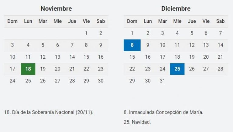 Navidad y Año Nuevo: cómo serán los próximos feriados y los días previos