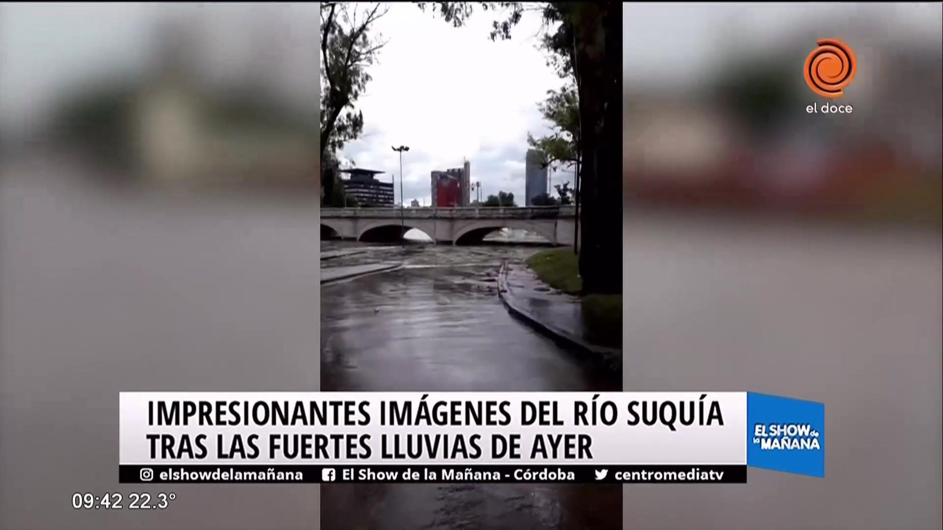 Negocios del centro sin luz por la tormenta de ayer