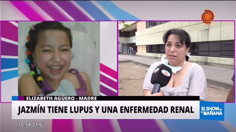 Nena recibe clases en un hospital