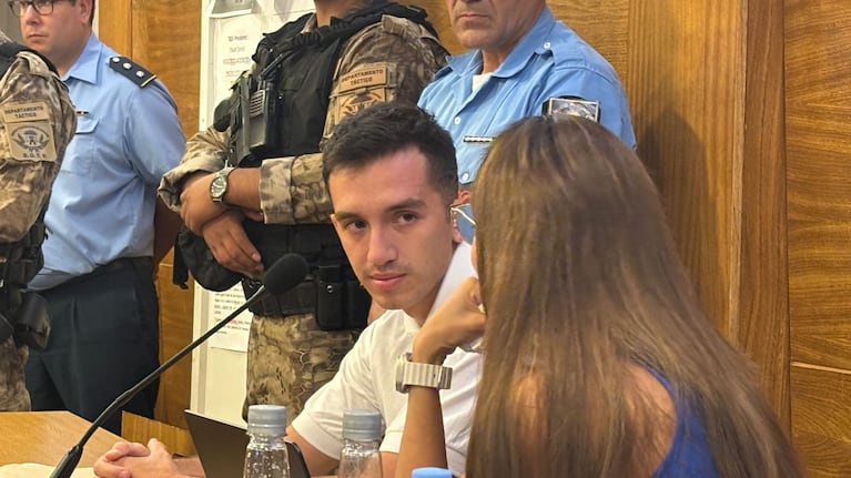 Néstor Soto en la última audiencia del juicio por el femicidio de Catalina Gutiérrez.