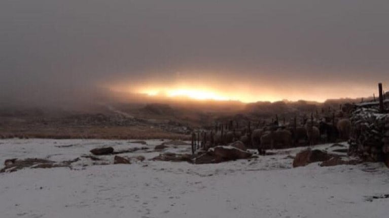 Nevó por segunda vez en el año en las sierras de Córdoba