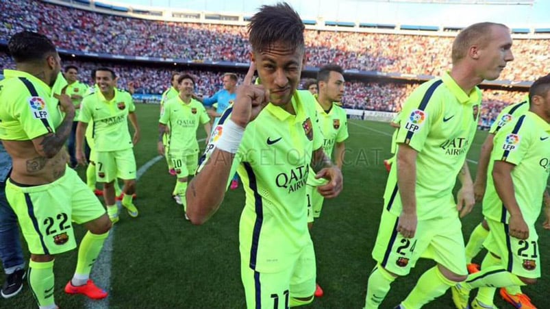 Neymar logró su primer título con el Barza